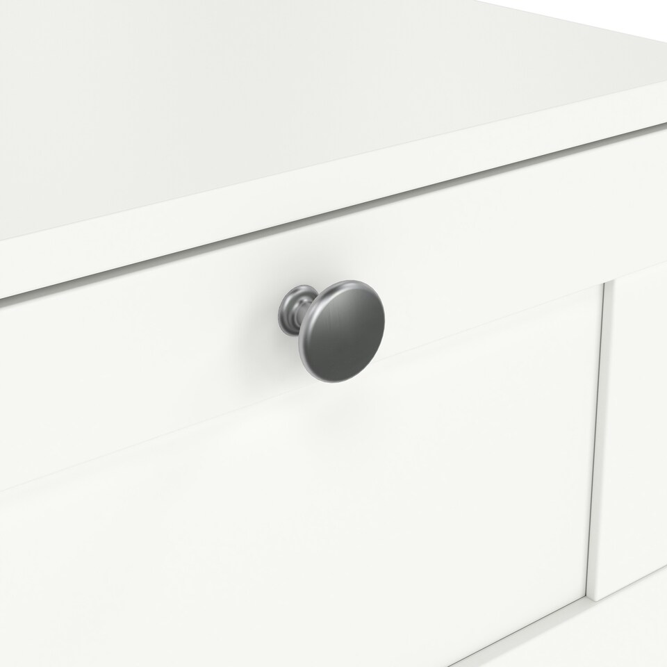 image 1 of Brande Nightstand with1 Frame Drawer in White White