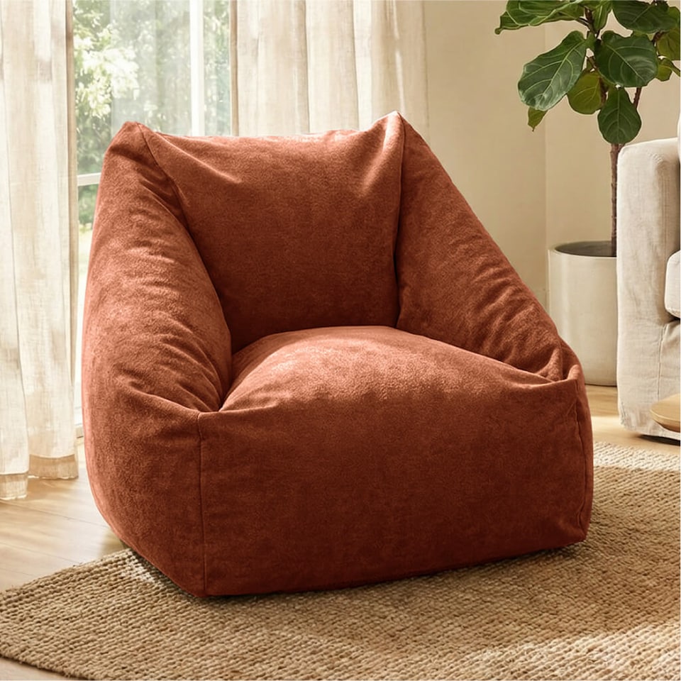 image 1 of rucomfy Indoor Large Snuggle Bean Bag Chair - Adults Plush Velora