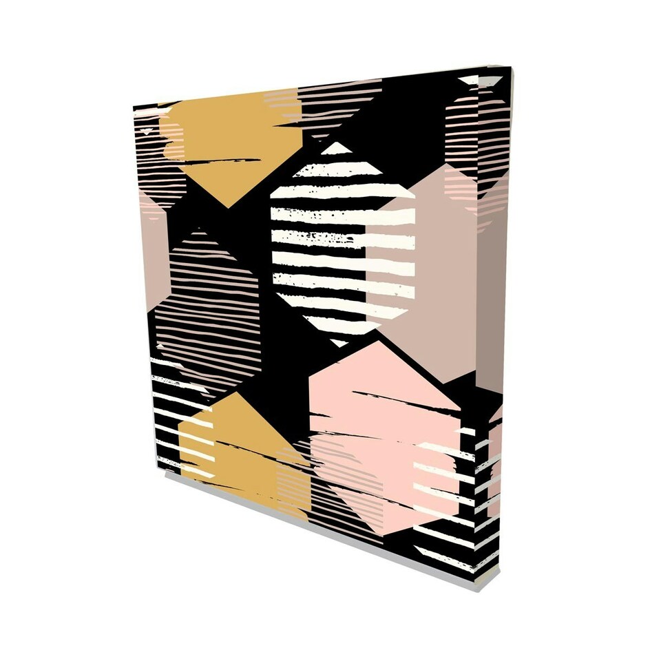 image 1 of Hexagon trending (Canvas print) 20cm x 20cm