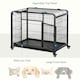 image 5 of PawHut 69.5x94cm Metal Dog Cage Kennel w/ Locking Door & Wheels Medium Pets
