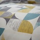 image 3 of Retro Circles Reversible Duvet Cover Set | Yellow | Ochre