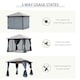 image 5 of Outsunny 3 x 3(m) Polycarbonate Hardtop Gazebo with Aluminium Frame and Curtains