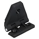 image 2 of 4 Pack Large Black Polyamide Leaf Hinge Reinforced Plastic 80x100mm Italian | Black