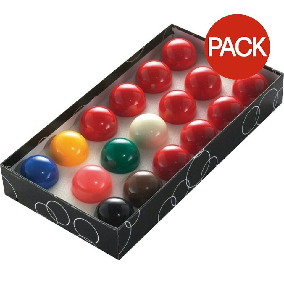 image 1 of PowerGlide Snooker Balls (Pack Of 22) - Red/Multicoloured - 5.5cm