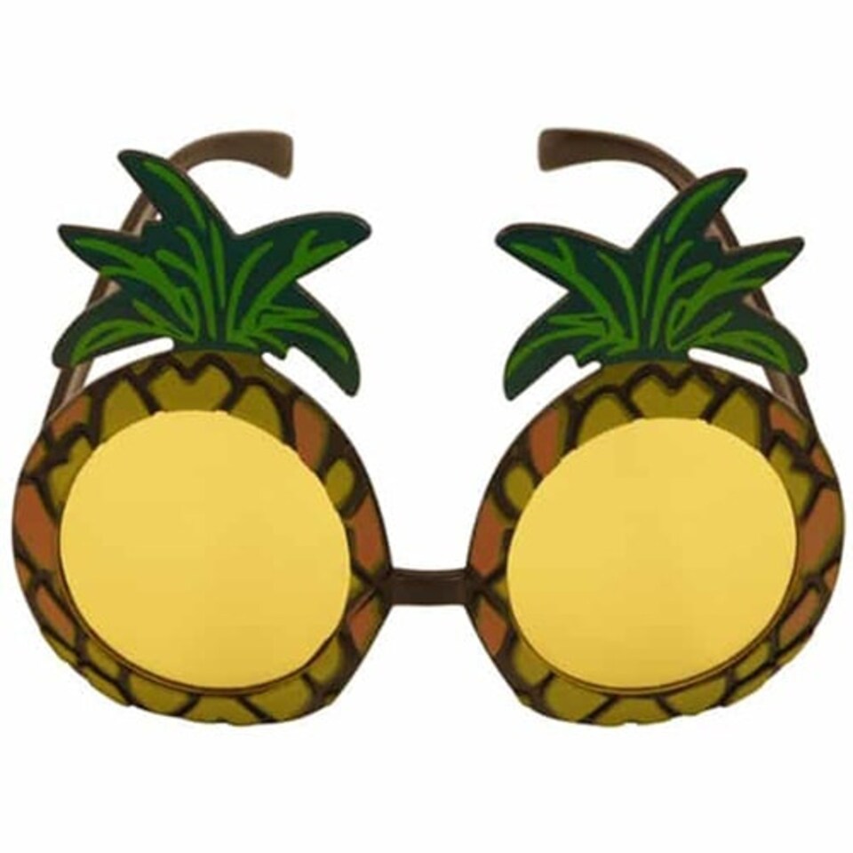 Tropical Pineapple Hawaiian Fancy Dress Glasses