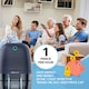 image 10 of MONHOUSE Mini Dehumidifier 600Ml Water Tank, Portable, Compact & Quiet Moisture Absorber 300ml/Day - Electric Mould Remover | Blue | Navy | 1
