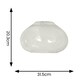 image 3 of ValueLights Corinne Twill Spiral Bulbous Clear Glass Easy Fit Pendant Lamp Shade with Bulb Multi