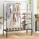 image 10 of CISTWAY Clothes Drying Rack Double Rods Garment Rack Siliver