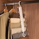 image 6 of Harbour Housewares Space-Saving Trouser Hangers - 6-in-1 - White - Pack of 4