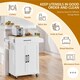 image 4 of Yaheetech Kitchen Island Cart with Spice Rack Storage
