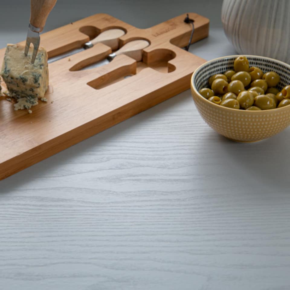 image 1 of Sticky Back Plastic Padstow Grey Wood Effect Kitchen Self-adhesive Vinyl Wrap for Cupboards, Doors and Worktops 67.5cm x 1m - d-c-fix