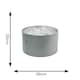 image 5 of ValueLights Reni Medium Grey Velvet Chrome Inner Lamp Shade & Bulb | Grey