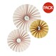 image 1 of Peter Rabbit Paper Party Fan Decoration (Pack of 3) - Cream/Orange - One Size Cream