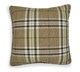image 1 of Classic Check Cushion - 43cm x 43cm | Cream | Natural