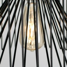 ValueLights Modern Black Non Electric Metal Wire Design Cylinder Shaped Light Pendant Shade
