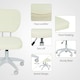 image 4 of Vinsetto Vanity Task Chair with Adjustable Height, Armless, Cream | Cream | White | One Size