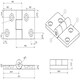 image 5 of Black Reinforced Nylon Plastic Hinge 38x67mm Italian Made Industrial Quality 4PK Black