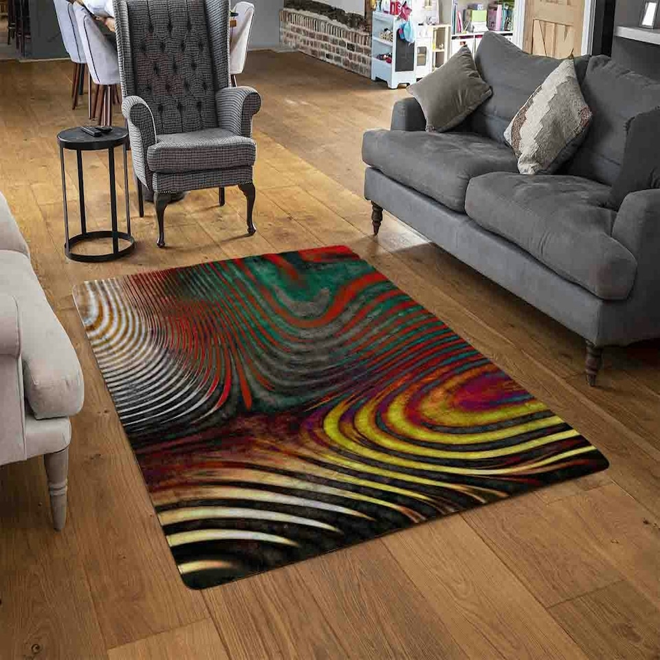 image 1 of Psychedelic Print (Rug) Multi | XL: 160x230cm