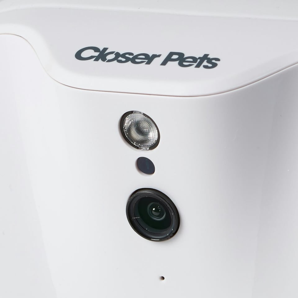 image 1 of Closer Pets TreatView Pet Camera with Treat Dispenser (iOS/Android Compatible) White