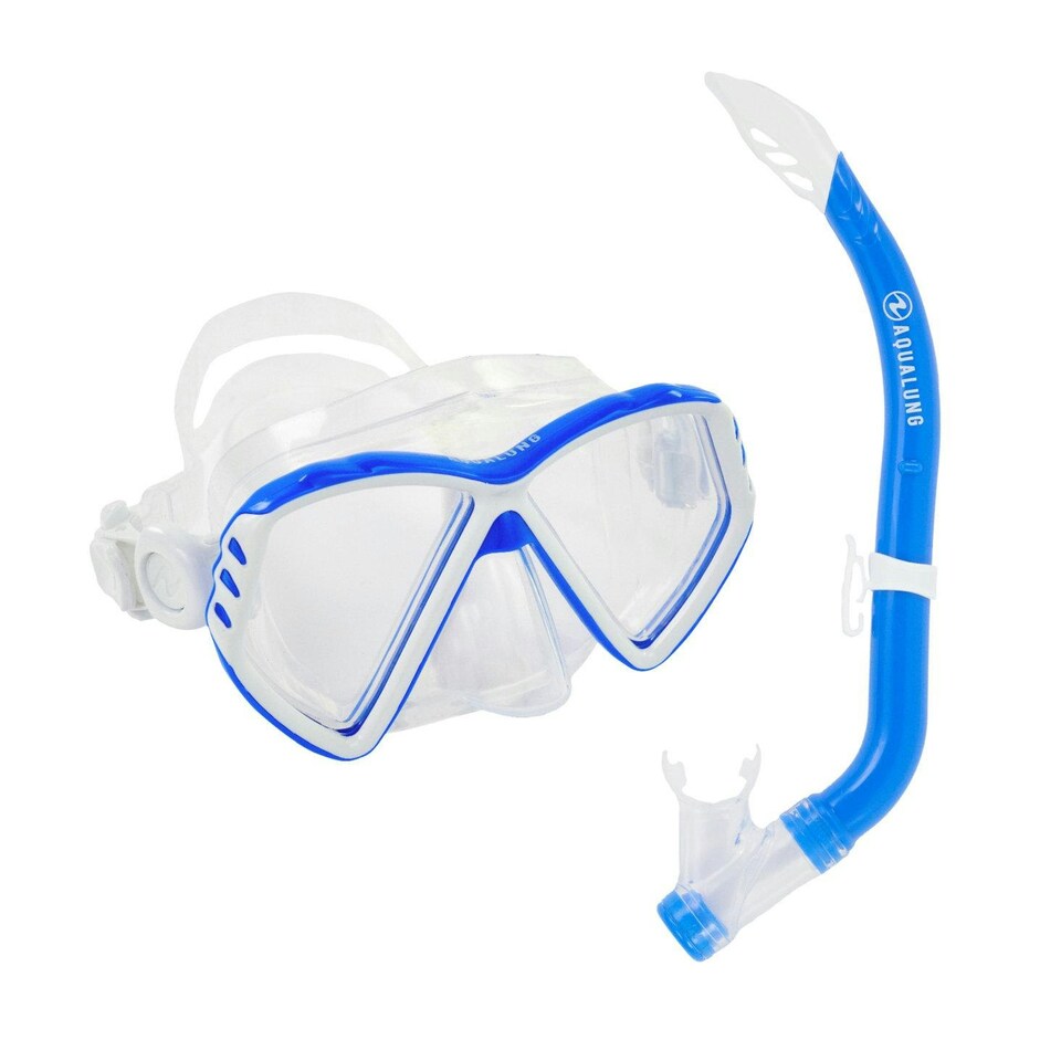 Aquasphere Childrens/Kids 2024 Mask And Snorkel - Silver/White/Blue - One Size