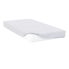 Belledorm Jersey Cotton Fitted Sheet - White - Double