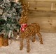 image 3 of 70cm Battery Operated Light up Brown Christmas Reindeer with 80 Warm White LEDs