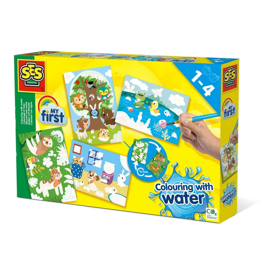 image 1 of SES CREATIVE Children's My First Colouring with Water Hidden Animals