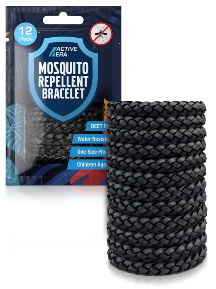 image 1 of Adventure Mosquito Repellent Bands - 12 Pack - Black
