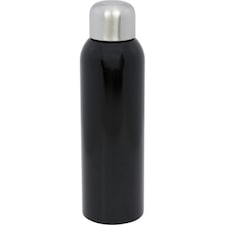 Guzzle Stainless Steel 0.8L Water Bottle - Solid Black - One Size