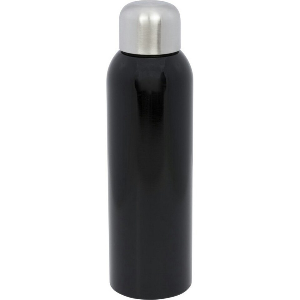 Guzzle Stainless Steel 0.8L Water Bottle - Solid Black - One Size