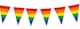 image 1 of Pride Flags Party Bunting 10m with 20 Pennants