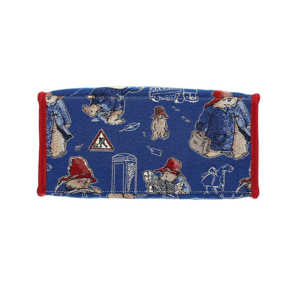 image 1 of Signare Tapestry Paddington Bear Shopper Bag | Blue