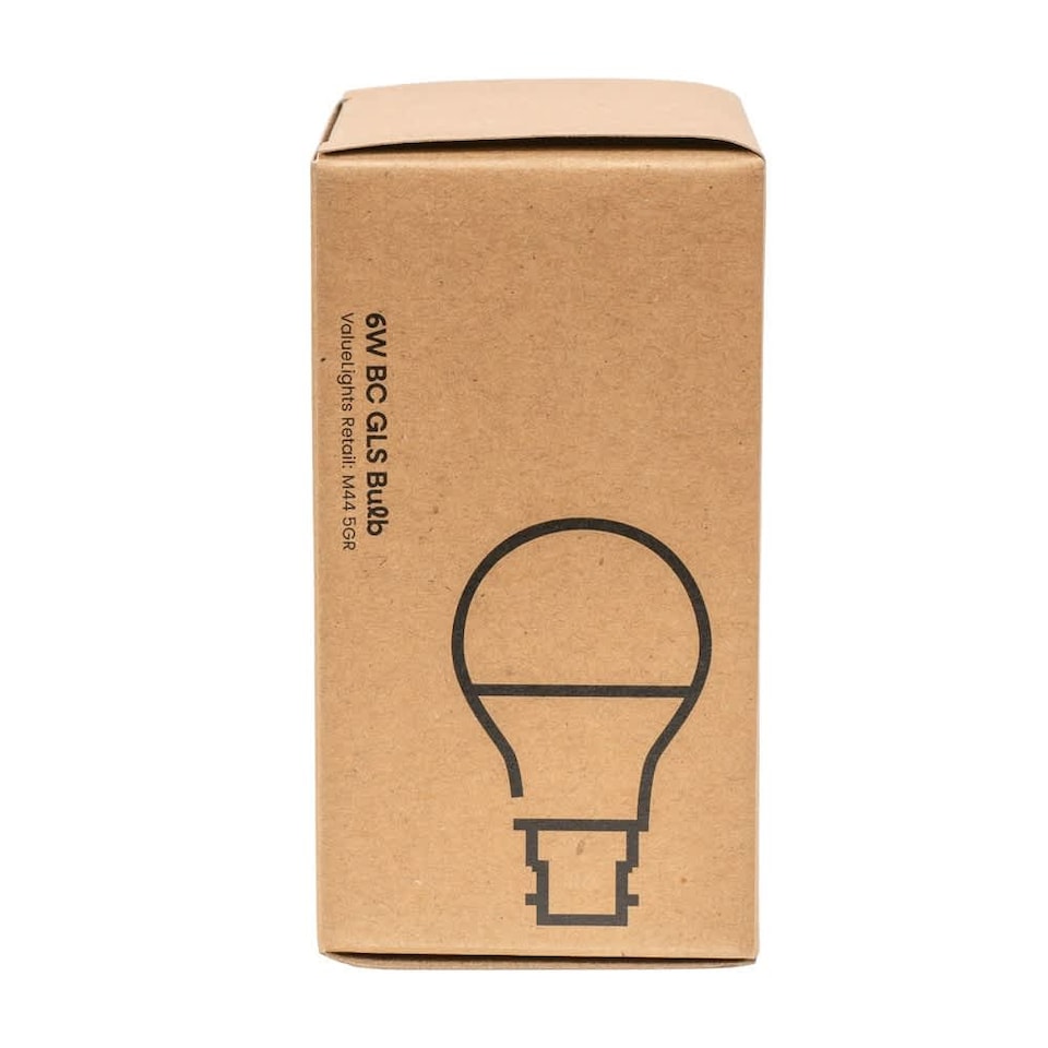 image 1 of ValueLights 5 Pack B22 White GLS Light Bulbs | White