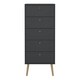 image 2 of Cumbria Chest 5 Drawers Dark Grey
