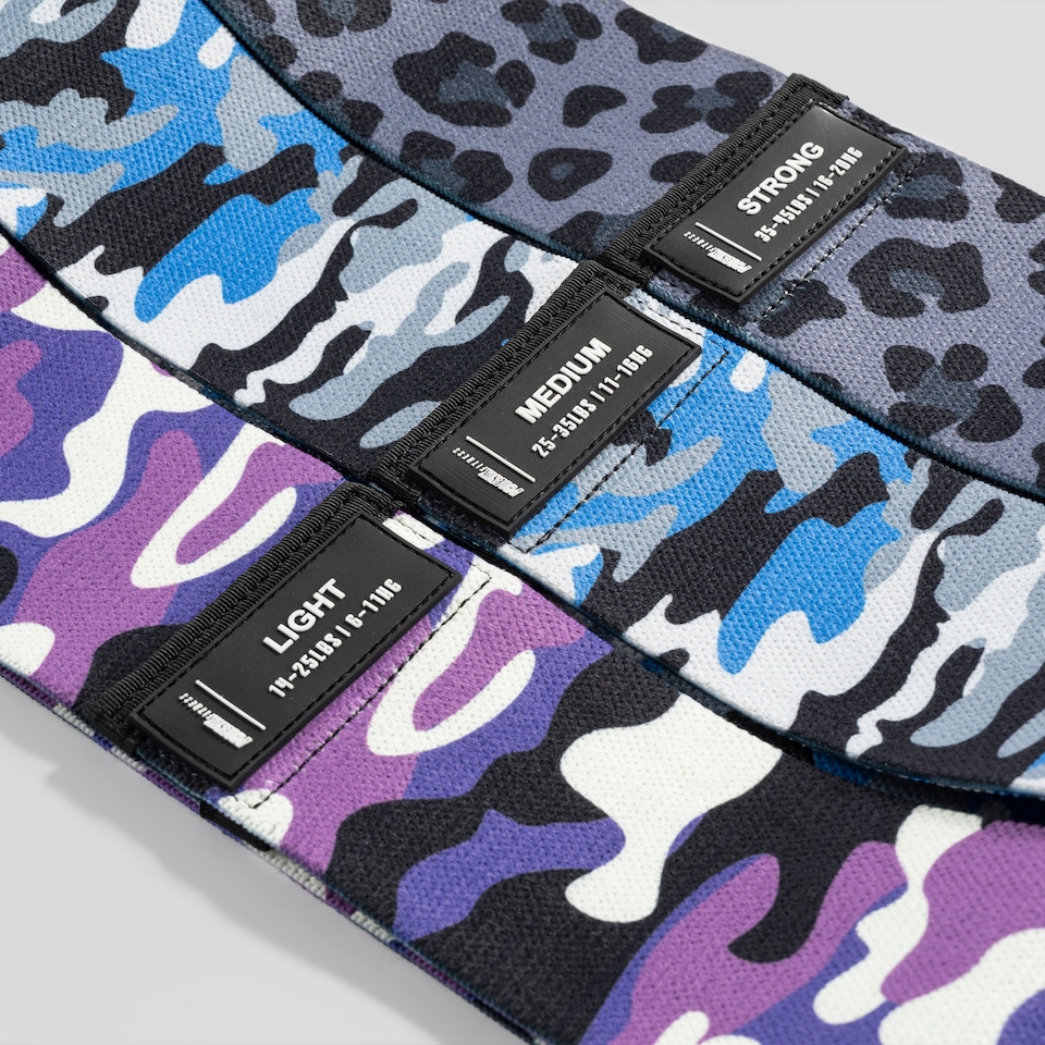 image 1 of Phoenix Fitness Camouflage Cotton Hip Bands | Multi