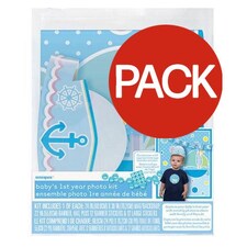 Unique Party Baby Boy Photobooth Props Set (Pack of 27) - Blue - One Size