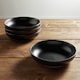 image 4 of VonShef Matte Black Pasta Bowl set, 4 Dishwasher & Microwave Safe Bowls