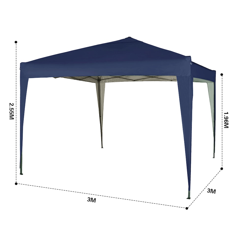 image 1 of MCC Direct Gazebo 3x3 Pop up Blue | Brown | Blue