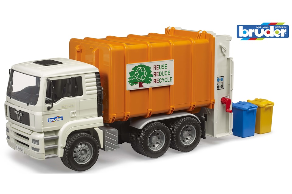 image 1 of Bruder MAN TGA Rear loading garbage truck Detailed Vehicle & Playset Model