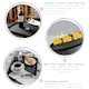 image 2 of Argon Tableware Rectangular Non-Slip Serving Tray - 45 x 35cm - Black Black