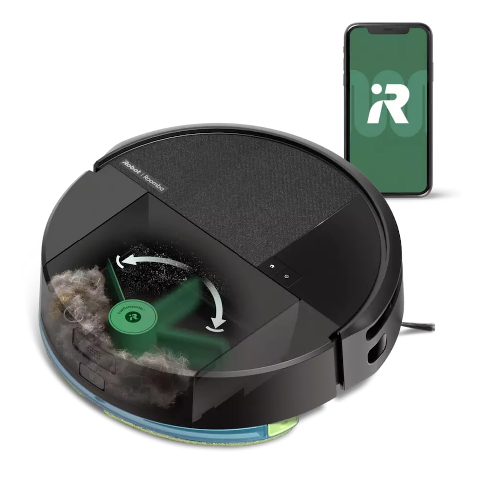 image 1 of iRobot Roomba 205 DustCompactor Combo Robot Vacuum & Mop | Black