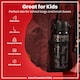 image 2 of Leak Proof Slim Water Bottle, Stainless Steel, 600ml (20oz) | Black | Gamer | One Size