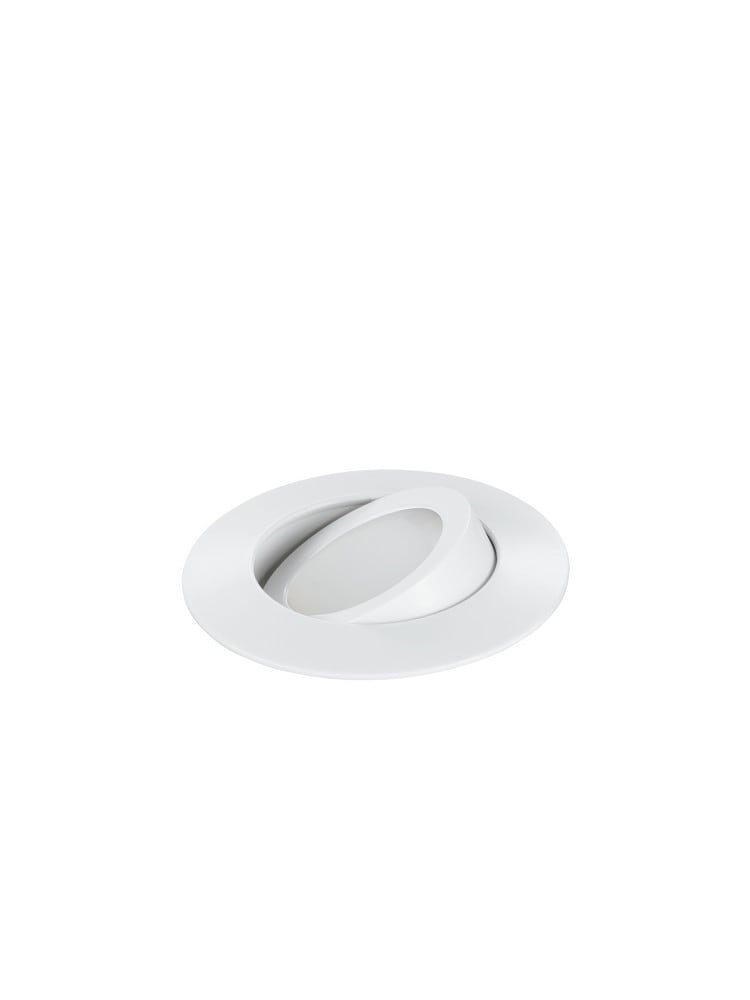 Netlighting ZENIT LED Recessed Adjustable Downlight White IP44 400lm 3000K 9x2.5cm | Size: 9x2.5 cm
