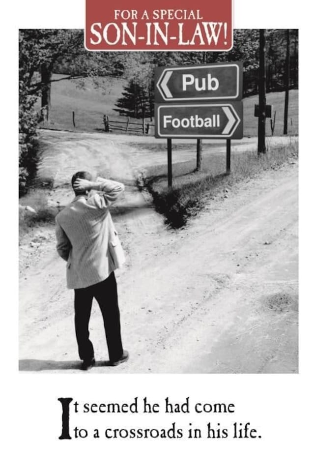 On the Ceiling, Son in Law Birthday Card, Birthday Card Son in Law, Funny Birthday Card Son in Law