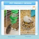 image 3 of PawHut Hamster Cage w/ Tubes Exercise Wheel, Water Bottle, Food Dish -  Blue