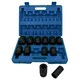 image 3 of 3/4" Drive Air Impact Wrench Gun 2000 Nm + 12 Sockets 24 - 41mm + Extensions