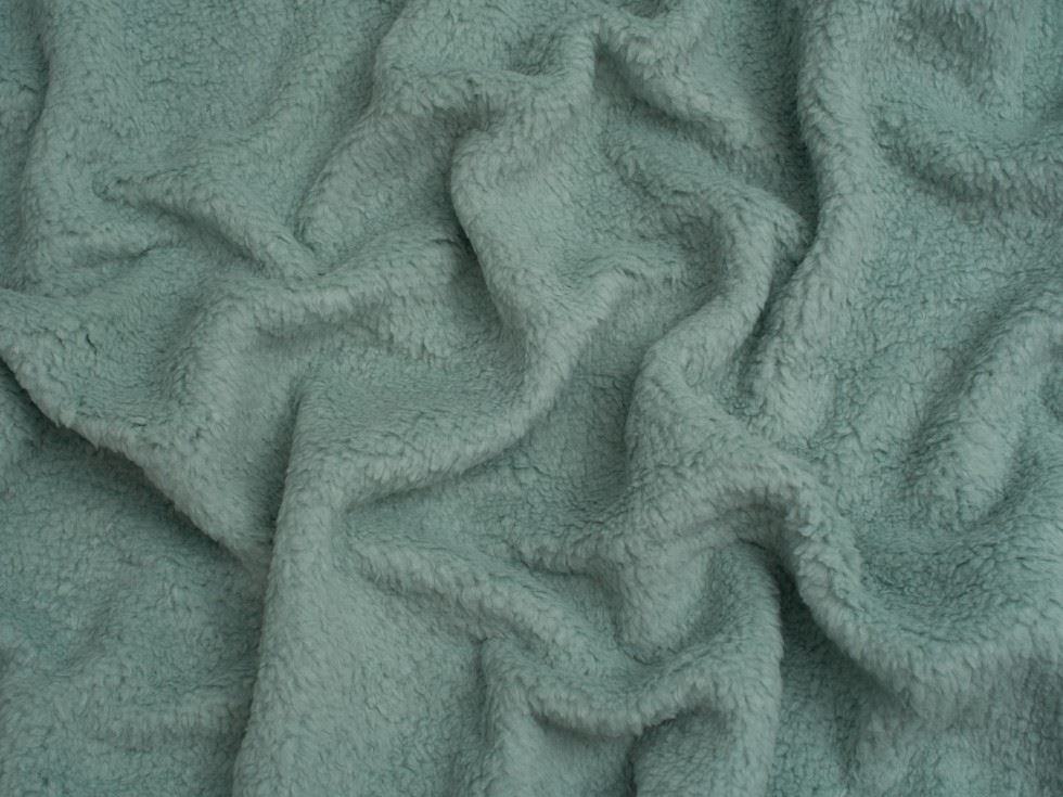 Minerva Core Range Blue Baby Soft Sherpa Fleece Fur Fabric for Dressmaking, Toy Making, 150cm / 59" Wide - per metre