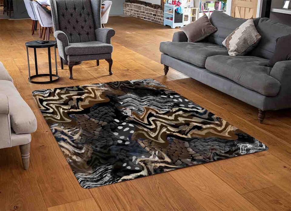 image 1 of African Print Rug | Multi