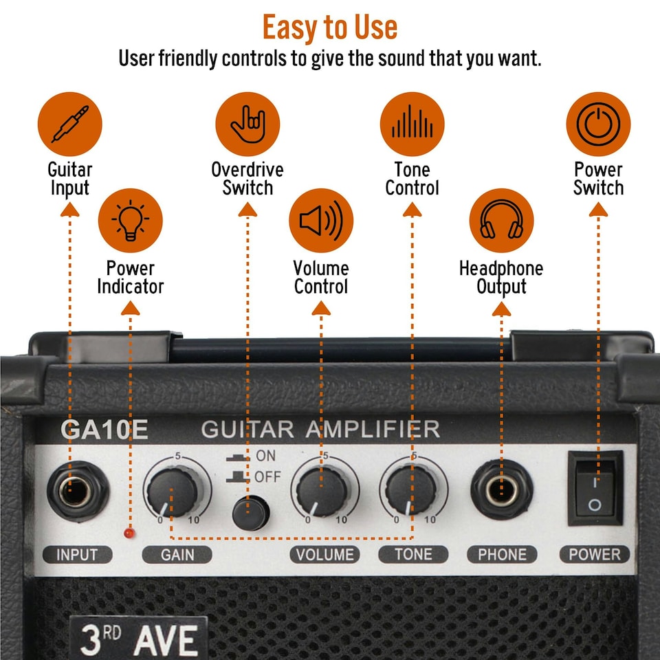 image 1 of 3rd Avenue 10W RMS Guitar Amplifier