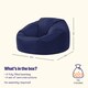 image 6 of Adult Classic Beanbag Outdoor Waterproof Bean bags Ready Filled - Navy Blue | Blue | Navy Blue | 1